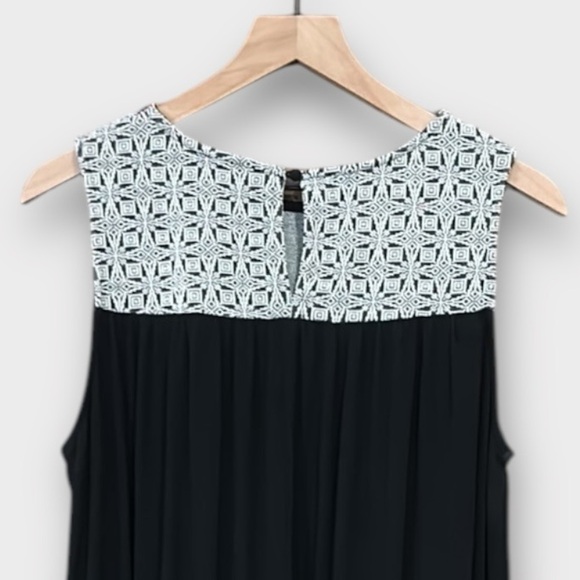 Umgee Boho Relaxed Fit Sleeveless Tassel Hem Black Dress Size Large - Picture 6 of 12